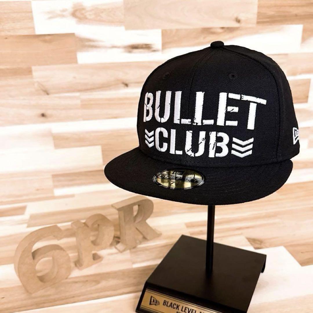 

[USED] Rare New Era x Bullet Club limited collaboration crack logo cap in black and white