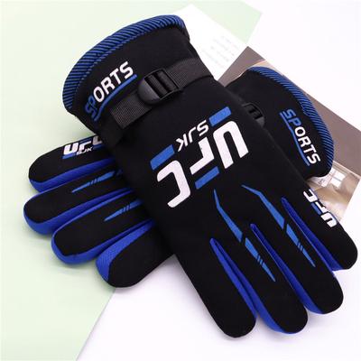 Winter Black Gloves Warm Large Cotton Thickened