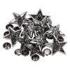 50 Sets Star Rivets Stud Screw Leathercraft Button 16mm DIY Accessories for Belt Luggage Clothing