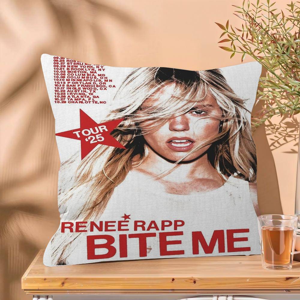 

Pop Singer Actor Renee Rapp Personalized Pillow Cover Kids Bedroom Wild Party Decor Pillowcase kid Birthday shower Gift 30x30 cm
