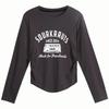 Women's Sweet & Spicy Long-Sleeve Chic T-Shirt - Slimming Spring/Autumn Design
