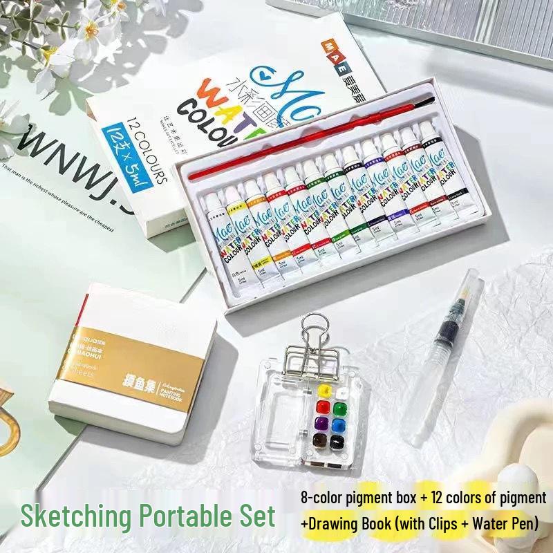 Мини Портативная Магнитная Акриловая Коробка Палитра для Акварели