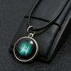 Horoscope Pendant Necklace with Extended Chain Dress Up Hypoallergenic Luminous 12 Constellation Necklace Fashion Jewelry