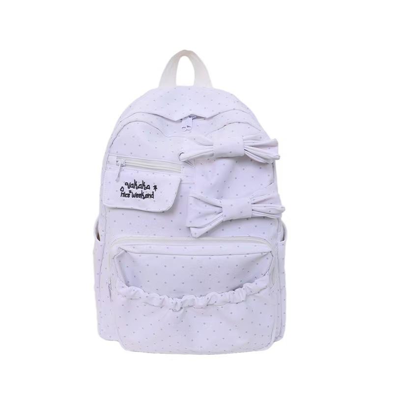 Schoolbag Japanese ins schoolbag female junior high school female college student high value backpack new bag bow backpack tide