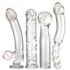 VaHppy Glass Dildo Artificial Penis Large 3.5--5.5cm 1004g Masturbators for Women Large 3.5--5.5cm Sex Toys Fist Shape Anal Plug