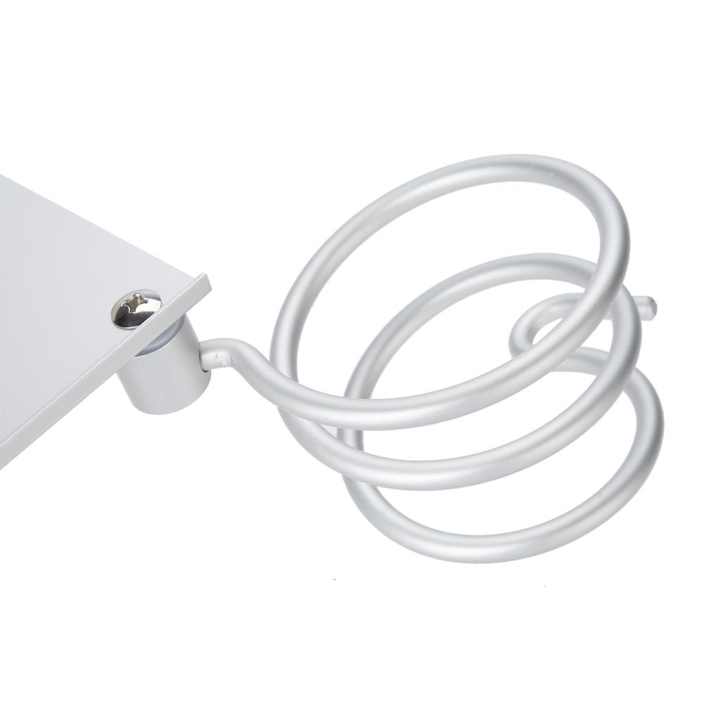 1Pc Home Bathroom Wall Mounted Hair Dryer Holder Organizer Stand Storage Hanging Rack