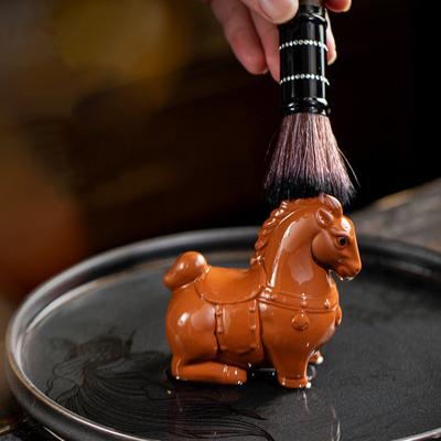 Horse Tea Pet Purple Clay Chinese Style Ornaments Vivid Image Pony