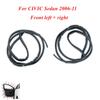 New LH & RH Front Door Molding Seal Weatherstrip for 2006-2011 Honda Civic Sedan