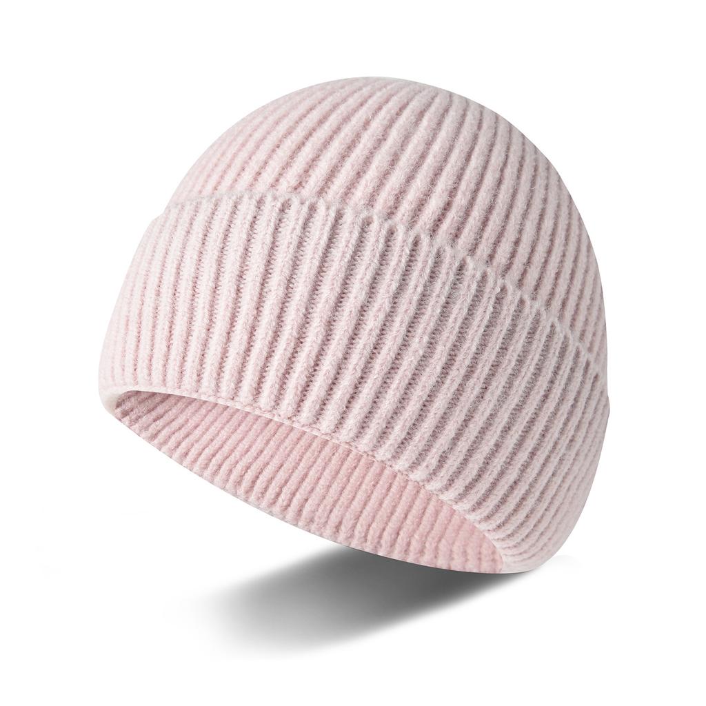Sheep wool knitted hats men's and women's hats autumn and winter new hats cold winter hats integrated molding warm wool hats