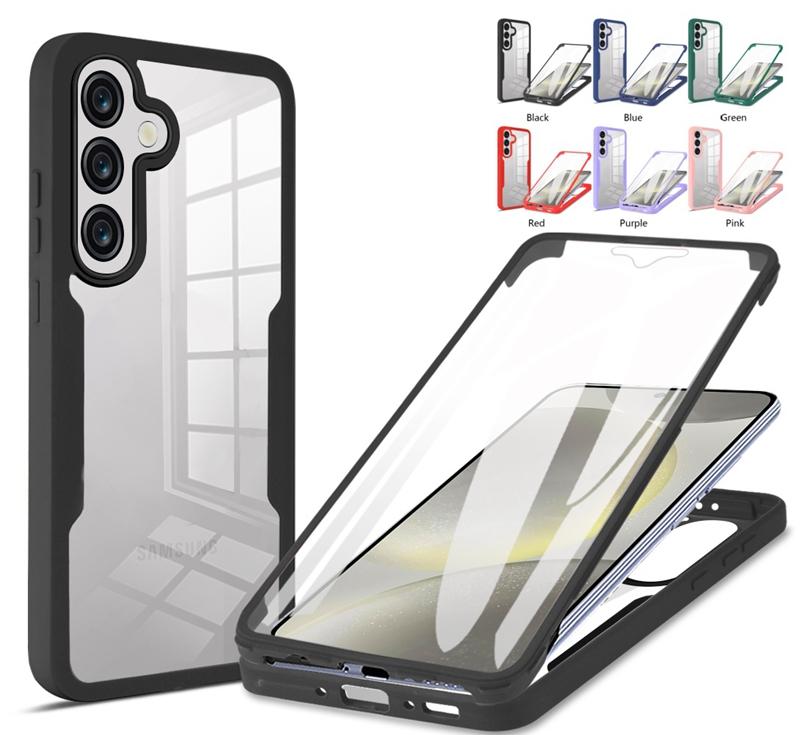 For Samsung Galaxy A56 5G Case 360 Full Body Screen Protector Transparent Cases For Galaxy A56 Shockproof Phone Cover