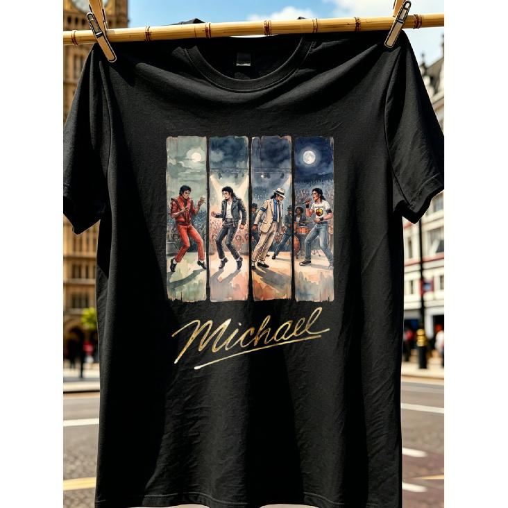 Pop Legend Shirt Michael Movie Apparel King Of Pop Tee Tee 80s Dance Icon Gift S