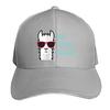 No Prob Llama Alpaca Curved Brim Printed Baseball Cap Sun Hat Travel Cap Sandwich Cap Adjustable Trucker Hat