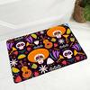 Cartoon Mexico Day of The Dead Entrance Doormat Home Decor Sugar Skulls Kitchen Hallway Rugs Bathroom Non-slip Floor Mat
