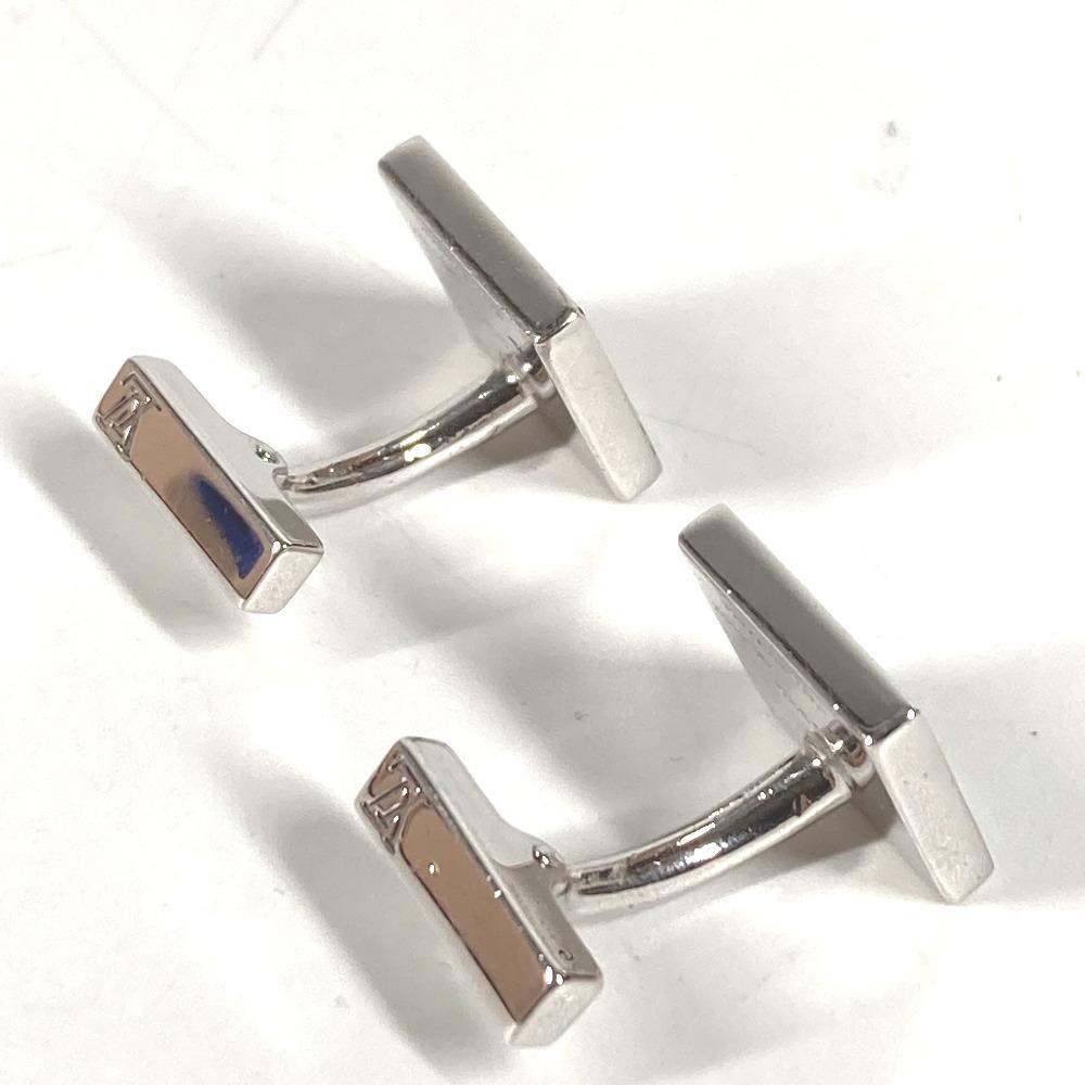 Louis Vuitton Damier Logo Cufflinks Accessories Cuffs AG925 Silver