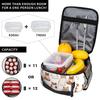 Cute Hamster Pattern Insulated Lunch Bag for Women Children Portable Food Boxes Thermal Lunch Box Tote