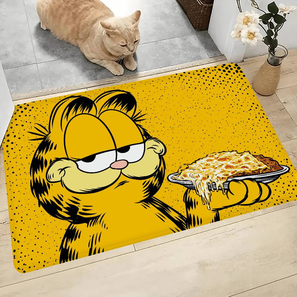 Cute Anime G-Garfields Cat Floor Mat Rectangle Anti-slip Home Soft Badmat Front Door Indoor Outdoor Mat Hotel Decor Mat