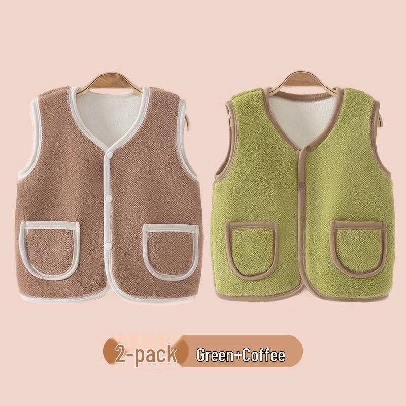 Jingqi Aoli Velvet Baby Vest: Warm, Thickened, 2025 Style Fleece for Infant Autumn/Winter Wear
