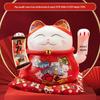 Large Ceramic Lucky Cat Ornament: Creative Piggy Bank & Home Decoration Gift