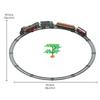 48PCS Electric Smoke Simulation Classical Steam Train Track Toy Trains Model Kids Truck for Boys Railway Railroad