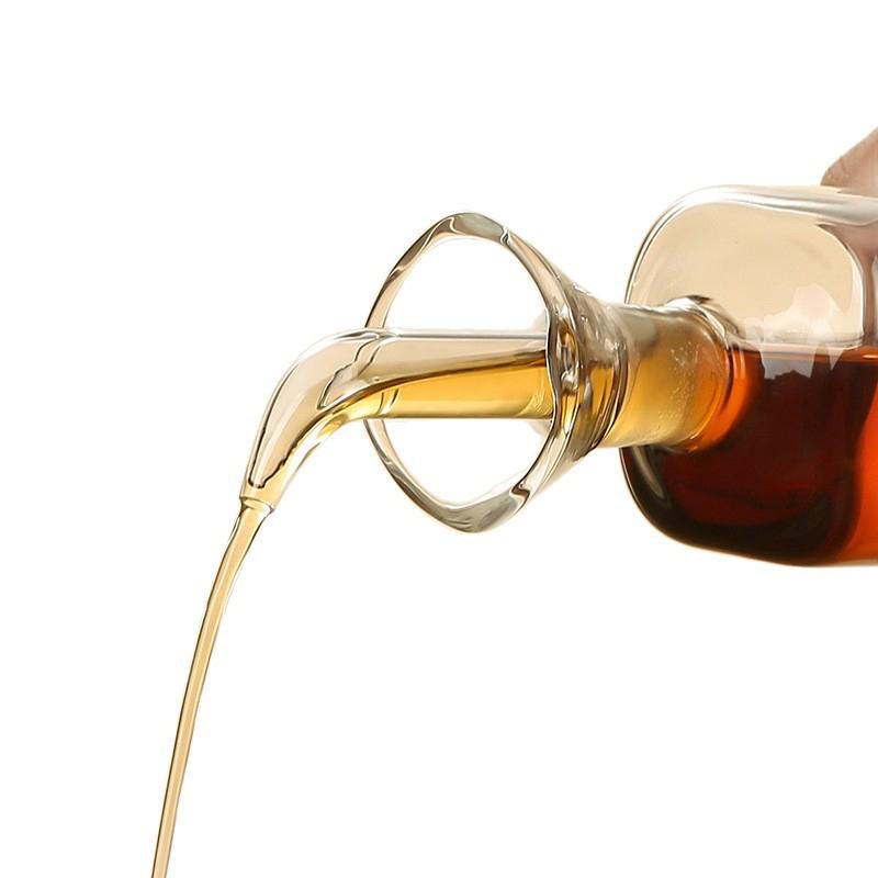 Leak-Proof High Borosilicate Glass Oil Dispenser Airtight Kitchen Bottle Dripless Soy Sauce Vinegar Seasoning Pot for Food