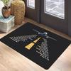 Aviation Theme Carpet Mat - Airport Sign Airplane Icon Departure Arrival Traffic Pilot Gift Decorative Home Decoration Rug