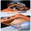 Protective Wallet Case with Card Holder, Kickstand and Camera Cover for iPhone 17 Pro Max-Orange