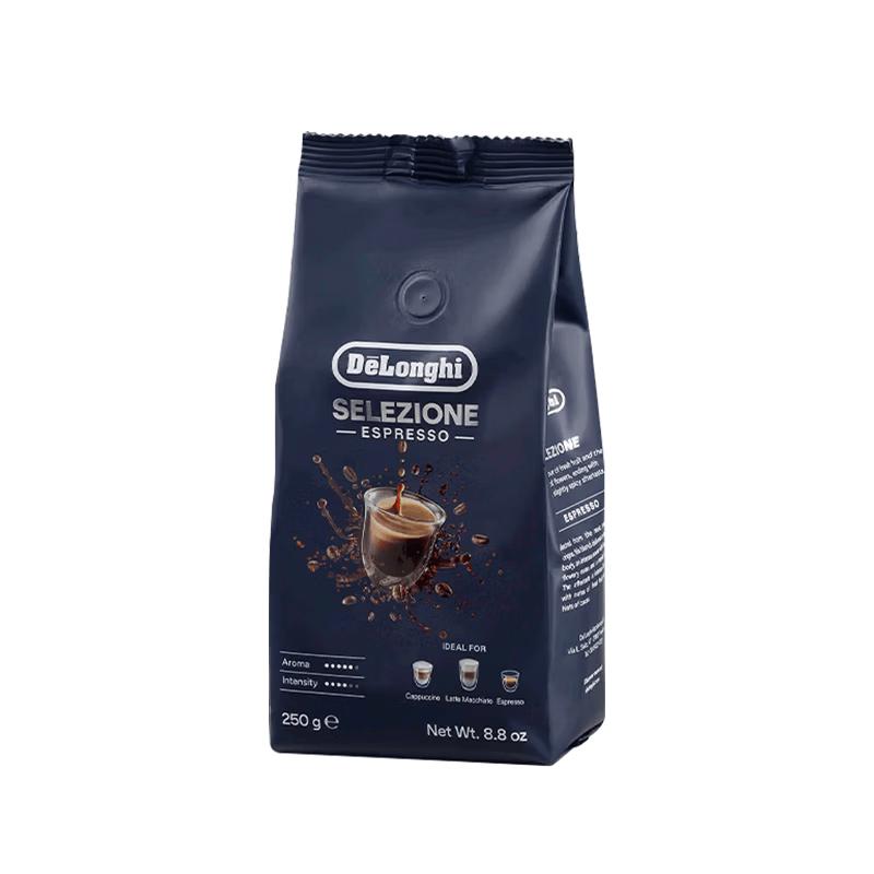 DeLonghi Selected Espresso Coffee Beans - Arabica & Robusta Blend 250g CN plug (adapter included)