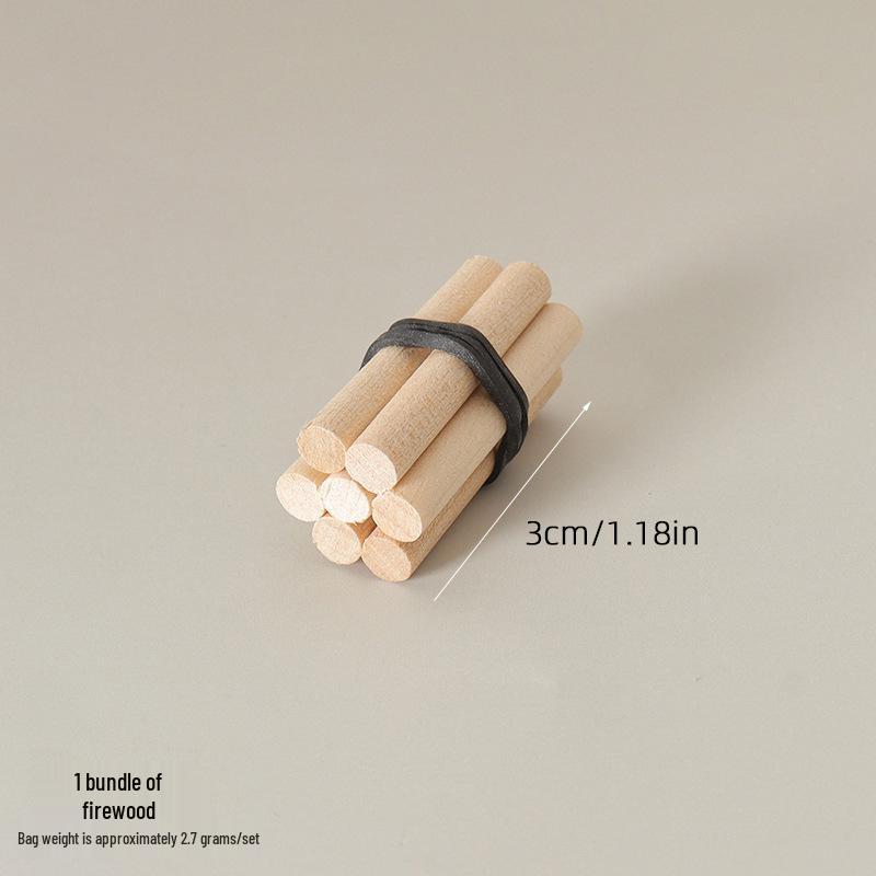 Miniature Firewood Sticks Model for DIY Scenes and Photography Props