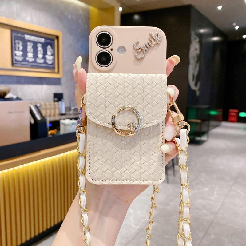 

Wallet Strap Case for Xiaomi Mi 14T 13T 15T Redmi Note 15 14 13 Pro Plus 15C 13C 14C Crossbody Lanyard Bag Metal Leather Cover Redmi Note15 Pro 5G