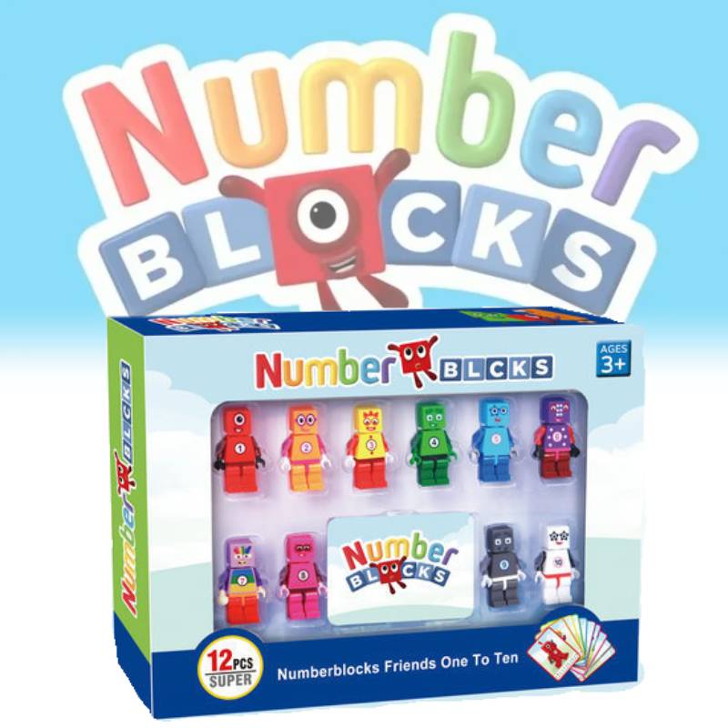 Figuren Action Numberblocks Modell Bausteine Spielzeug DIY Pädagogisch Kinder Geschenk