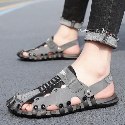 Bolsa de verão grande para exterior, sandálias de cabeça, sola de borracha antiderrapante para homem, sapatos casuais de praia, chinelos frescos para homem