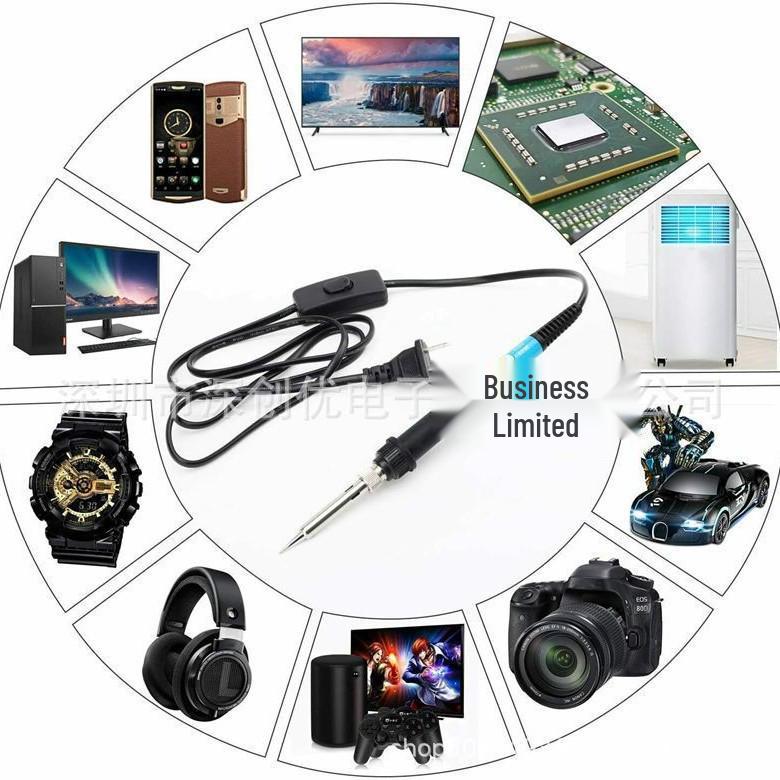 60W Dual Voltage Soldering Iron Kit with Adjustable Temperature