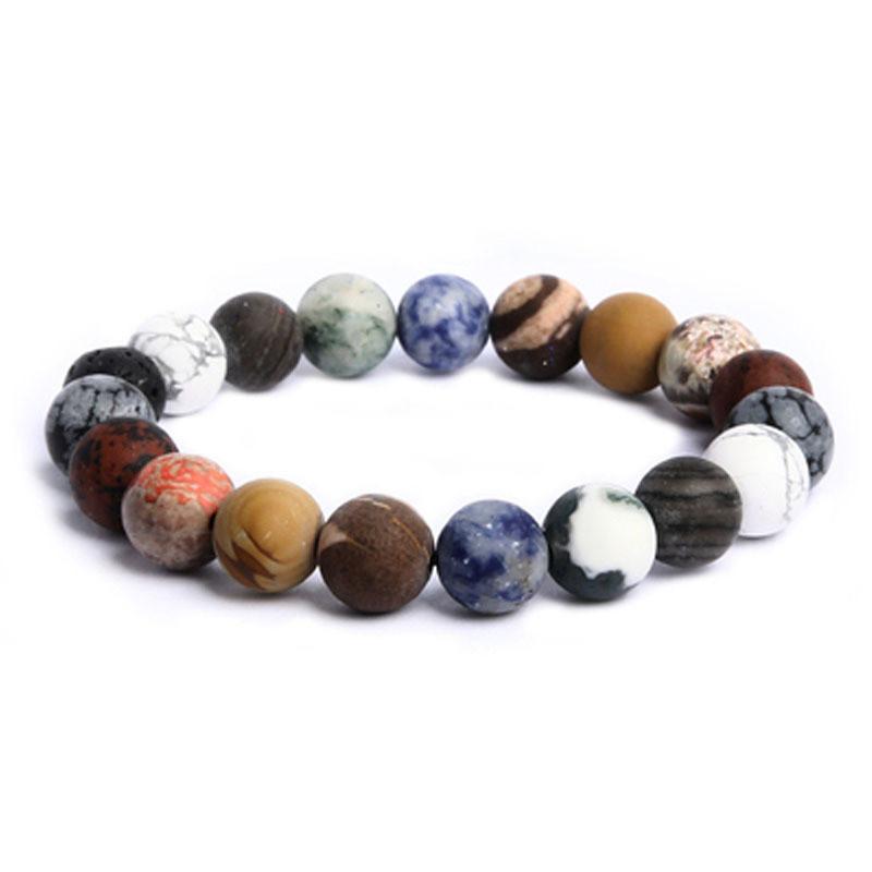 Sonnensystem Acht Planeten Handgefertigtes Perlenarmband Mit Geometrischem Design Für Freizeitkleidung