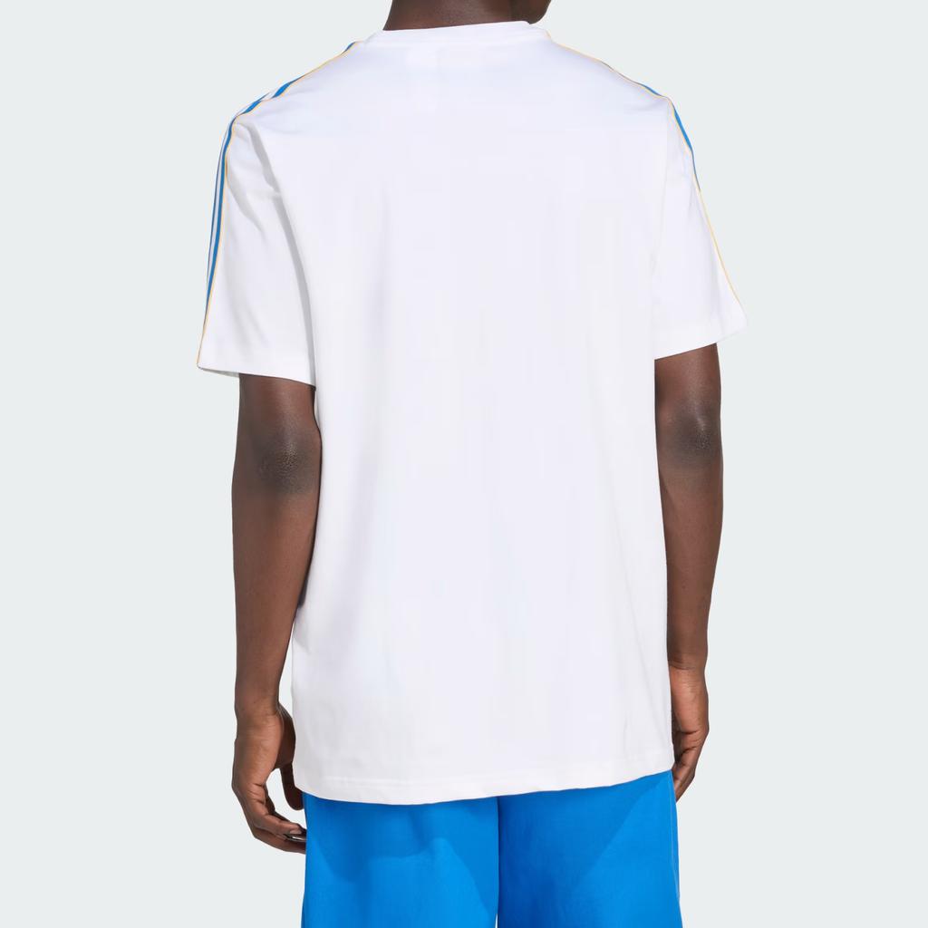 Adidas Originals Real Madrid Terrace Icons Football Soft Knit Loose Short Sleeve T-Shirt Men Tops JN3064