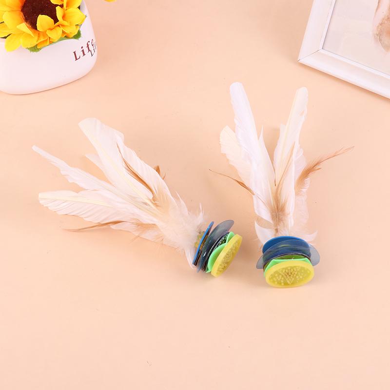 Sparka Badmintonbollar Vit Gåsfjäder Kinesisk Fotövning Sport Utomhusleksak