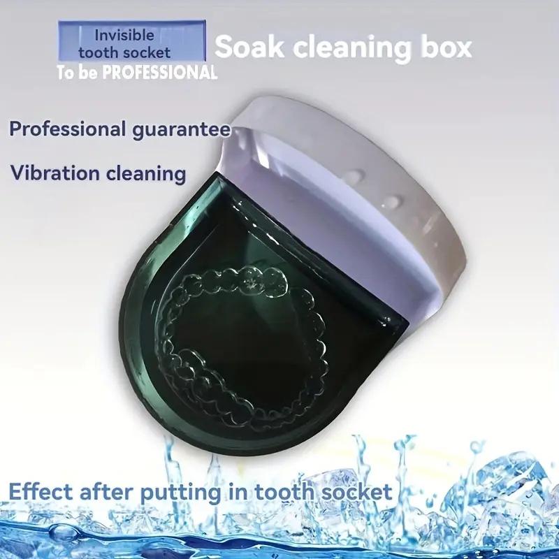 1Pcs Sonic Cordless Denture Cleaner Household Eyeglasses Jewelry Watch Denture Cleaning Machine