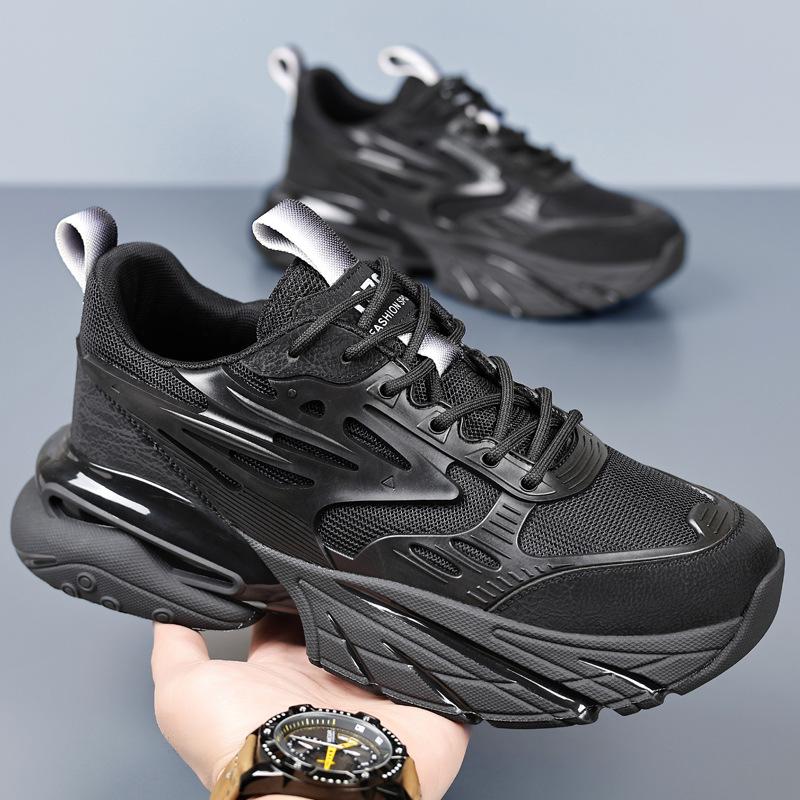 Summer New Fashion Breathable Mesh Shoes Men's Personality Trend Sports Platform Shoes Student Casual Dad Shoes