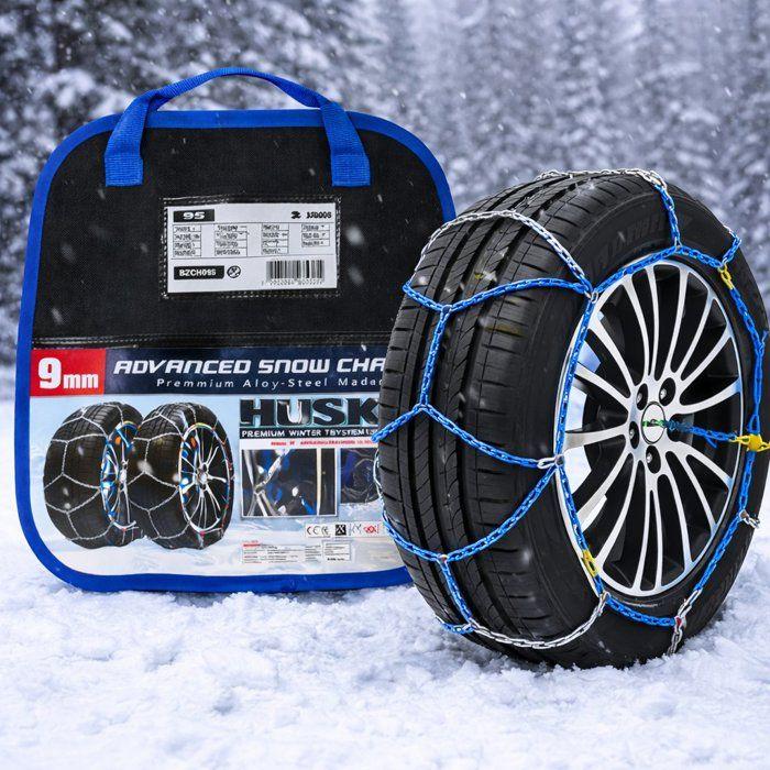 Lg Sneeuwkettingen Husky - Butzi 9mm KN95 BZCH095 - Versterkt Staal - Eenvoudige Montage - TÜV, Gs Gecertificeerd