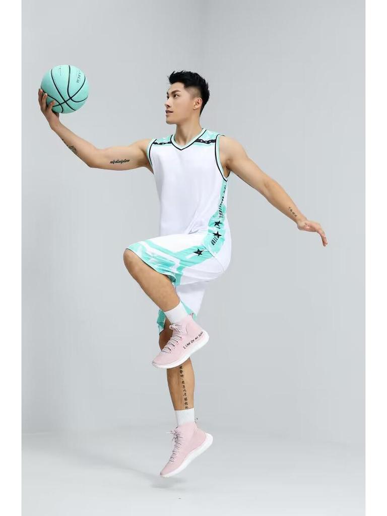 Quick-Dry Sleeveless Basketball Uniform Set: Tank Top & Shorts for Students
