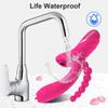 3-in-1-Clit-Sauger-Dildo-Vibrator für Frauen Klitoris G-Punkt Zungenlecken Vakuumstimulator Sexspielzeug Erwachsene Waren für Frauen