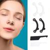 Invisible Nose Shaper 3 Size Pain Free Nose Clip Corrector Acrylic Elastic Nose Straightener for Adults Teens Beauty Tools