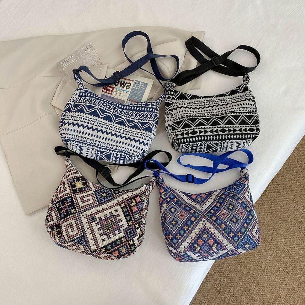 

Shoulder Bag Purse Wallets Striped Women Shoulder Bags Korean Handbag Canvas Messenger Bags різнокольоровий