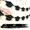 Graduation Grad Caps Banner Graduation Decorations Class Party Supply
