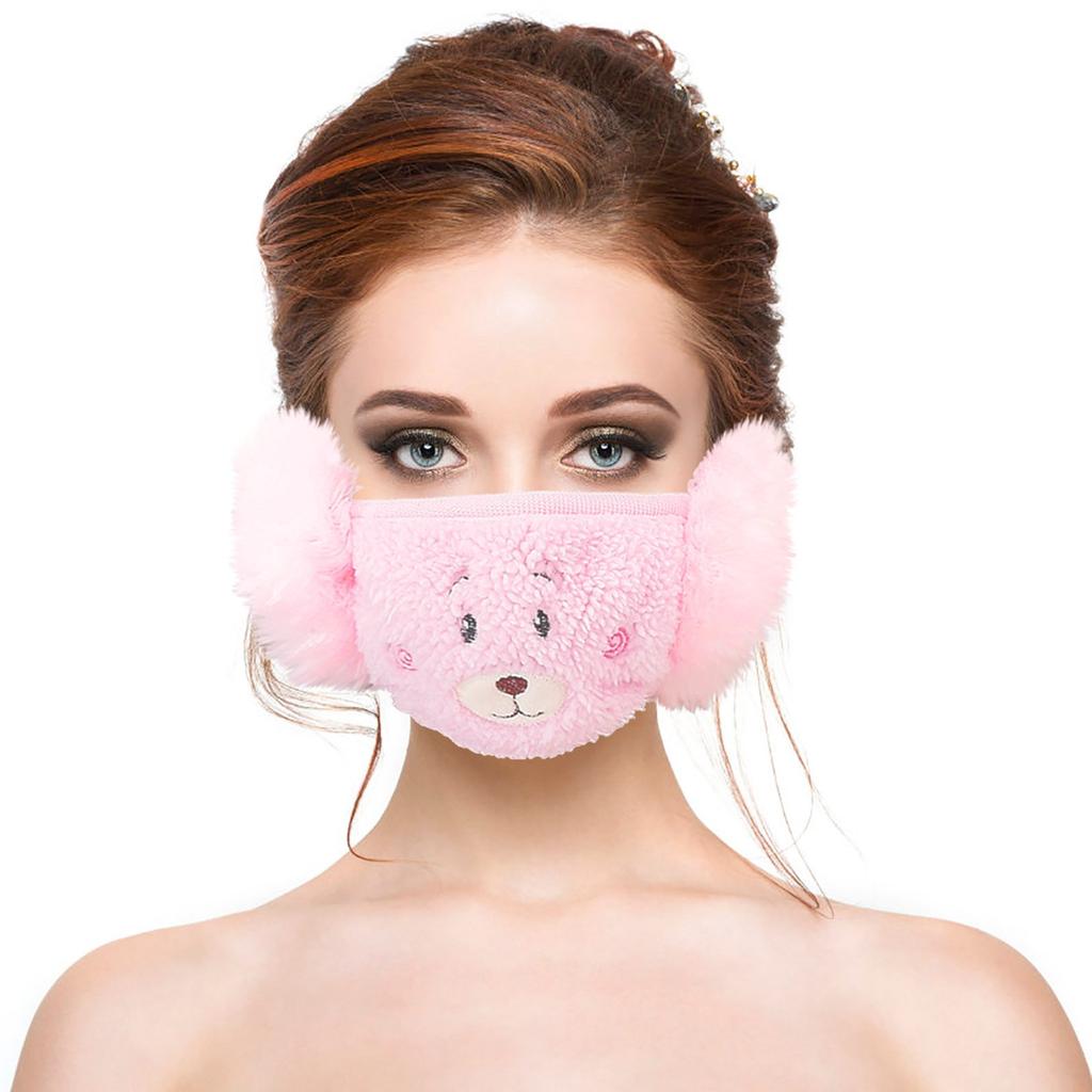 Buy New Adult's Mouth And Earmuffs Two In One Winter Warm Mask ...