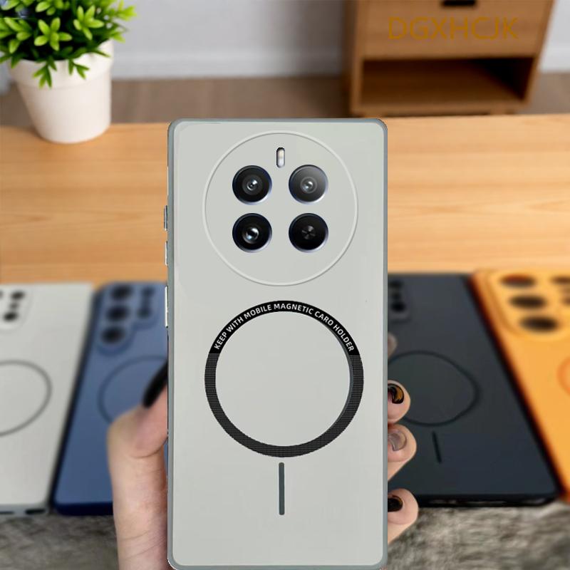 

Для Realme 12 Чехол для Realme 12 Pro + Чехол для телефона Realme 12 Plus Обложка для Realme 12X Ударопрочный Цветной Магнитный Жесткий Силиконовая задняя крышка realme 12 5G