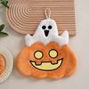 New Cross-border Halloween Cute Pumpkin Home Decoration Pendant Coral Fleece Cartoon Embroidered Pumpkin Hand Towel
