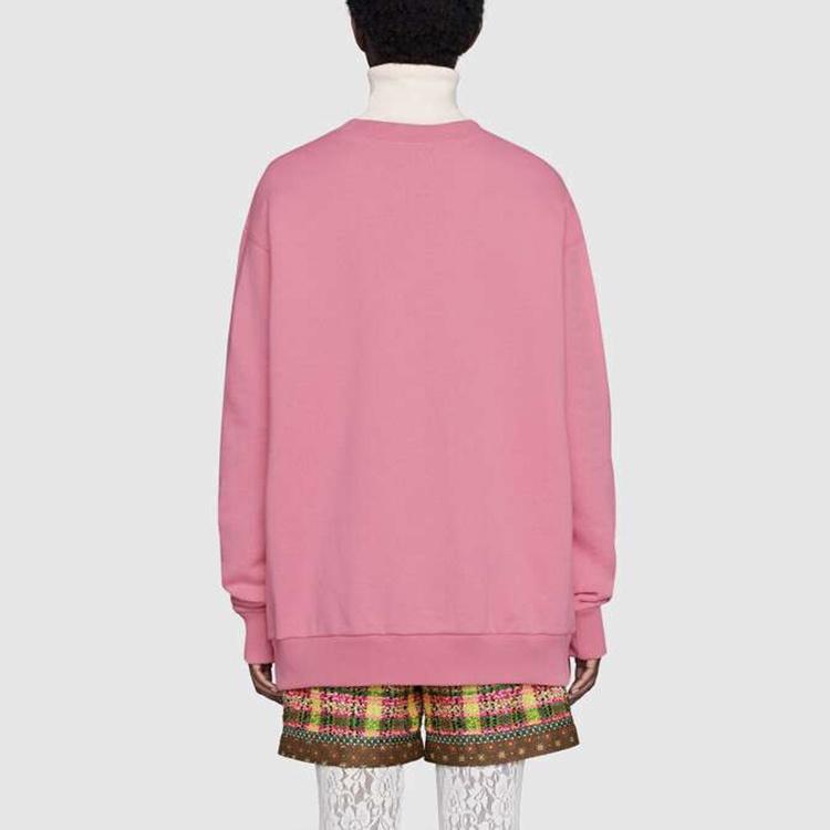 Gucci X Disney Sweatshirts Women's Pink Crew Neck Moderate Regular 469250-XJB8C-5412