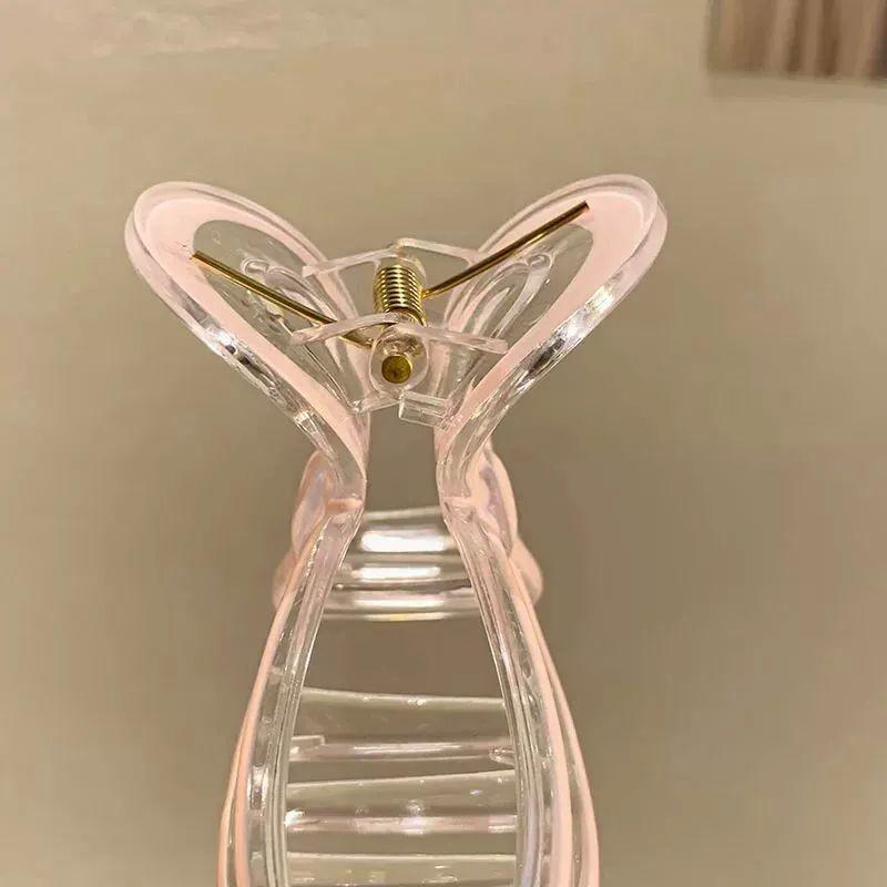 Dodder Bow Hair Claw Clips for Women Acrylic Candy Color Hairpin Sweet Hair Accessories