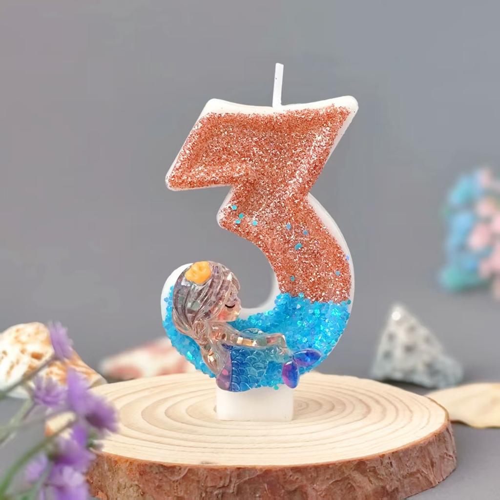 Number Candles 0-9 Set for Birthday, Supplies for Kids Party Baking