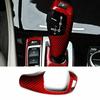 Red Real Carbon Fiber Gear Shift Knob Trim Cover Fit for BMW X3 X4 X5 X6 F10 F30